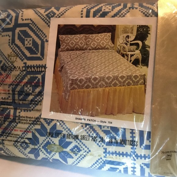 Cannon Royal Family Percale NOS Fitted Bottom Twin - Picture 6 of 8